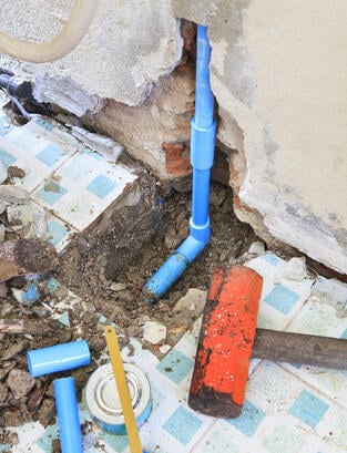 Don't destroy your property with traditional pipe repairs. Go trenchless!