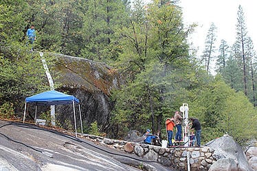 lining the yosemite water line