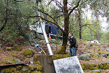 equipment amongst the trees