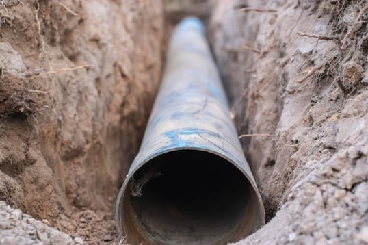 Avoid digging with pipe bursting