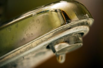 Leaking faucets can waste hundreds of gallons in one year.