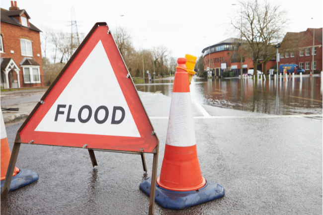 flooded street