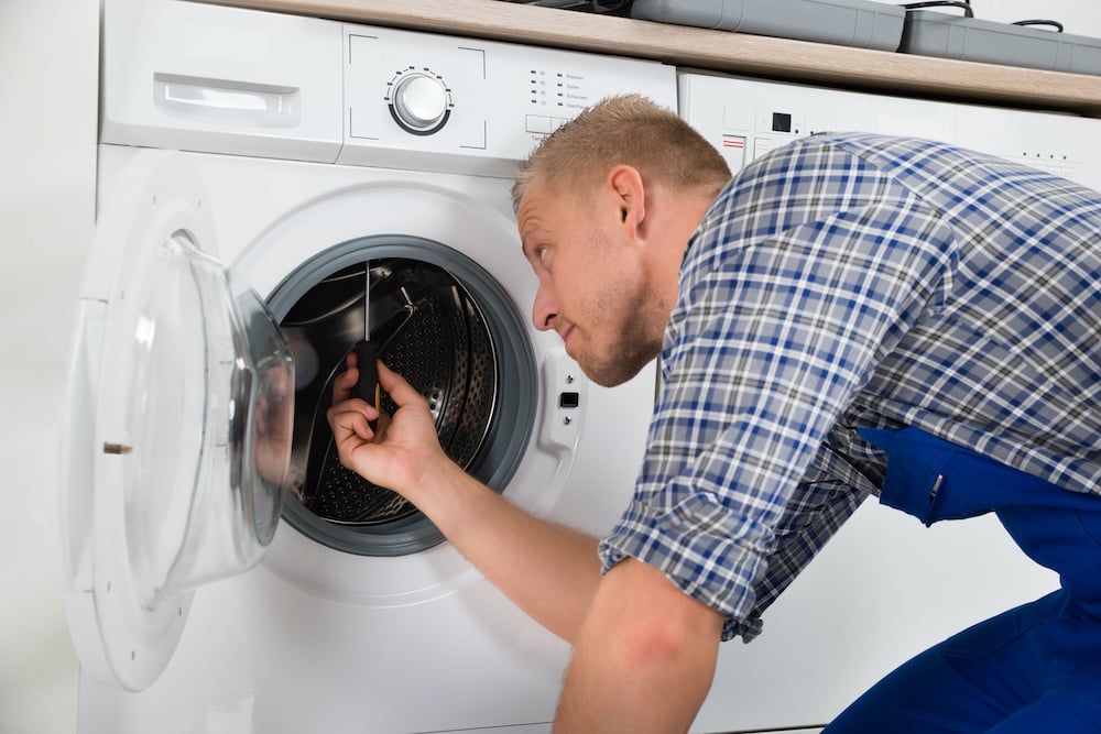 washing machine clogged drain pipe